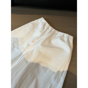 秋冬cleanfit白色全棉寬松休閑褲
