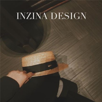 INZINA法式復古麥稈平頂平沿帽大碼帽子女夏草帽男王一博同款船夫