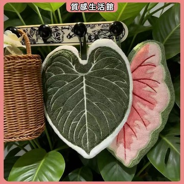 葉子擦手巾掛式花燭毛巾吸水廚房衛生間清潔浴室抹布創意手帕 超高顏值 簡約百搭 吸水毛巾 毛巾 臺灣製 吸水 快乾
