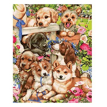 ArtLife 藝術生活 數字油畫DIY組  DT046  40 x 50cm  歡樂家族  1組