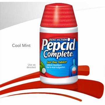 Antacid Pepcid Complete 800 mg - 165 mg - 10 mg Strength Chewable Tablet 25 per Box 25 Count by Band-Aid