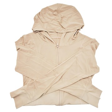 冰絲修身防曬衣，UPF50+，紫外線阻隔率95%，涼感透氣  M  奶茶色