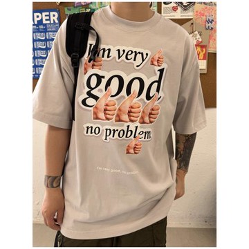 2024原創I'm very good打工人拒絕內耗小眾趣味男女款情侶短袖T恤