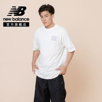 【New Balance】解構鞋底藍圖短袖上衣_男性_白色_MT62V4IQSST