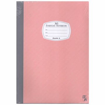 【文具通】Double A 18k40張入膠裝固頁筆記 粉14005 A3011294【領券滿額再折千12/31止】