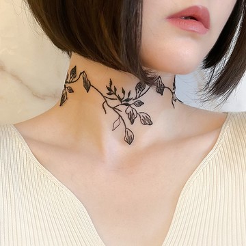 迷途現世 / 黑色刺青蕾絲頸鍊 SV565