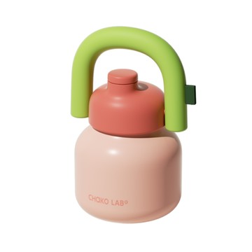 【CHAKO LAB】1000ml不鏽鋼保溫拎拎壺-悠夏甜桃 HX020A02