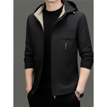 保羅中年商務春秋工裝外套夾克