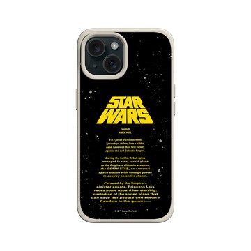 iPhone 15 SolidX 貝殼灰 - 迪士尼-星際大戰 Star Wars - 星際大戰-開場字幕