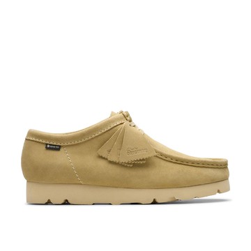 Clarks ORIGINALs-Wallabee GTX男款真皮防水袋鼠鞋(楓木色)CLM79252R
