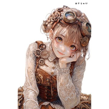 【5 月新品 5】07-124-0228 人物貼紙 蒸汽龐克風格