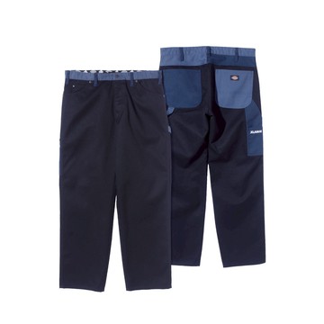 【XLARGE 聯名】Dickies男款黑色多色拼接設計伐木工裝休閒長褲|DK0A89MGBLK