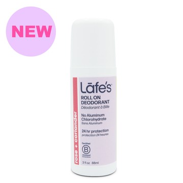 美國 Lafe's organic - 純自然體香劑-粉嫩乾爽-88ml 滾珠瓶