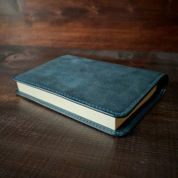 《文庫本尺寸》皮製書套（海軍藍）