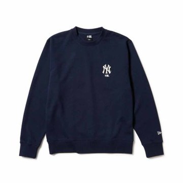 NEW ERA 男女 長袖上衣 SWEATSHIRT 日版 紐約洋基 海軍藍 NE14735051