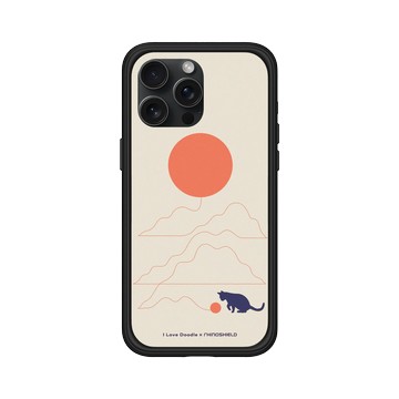 iPhone 15 Pro Max Mod NX 黑 - ilovedoodle (Lim Heng Swee) - Cat Landscape - Hairball 貓咪貓球