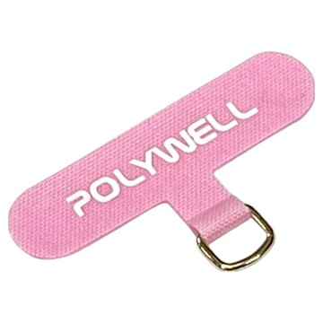 POLYWELL 寶利威爾 手機掛繩夾片 穩固耐用 安裝快速 自由搭配各式手機殼和手機掛繩 PW15-T65-0208  粉色  1個