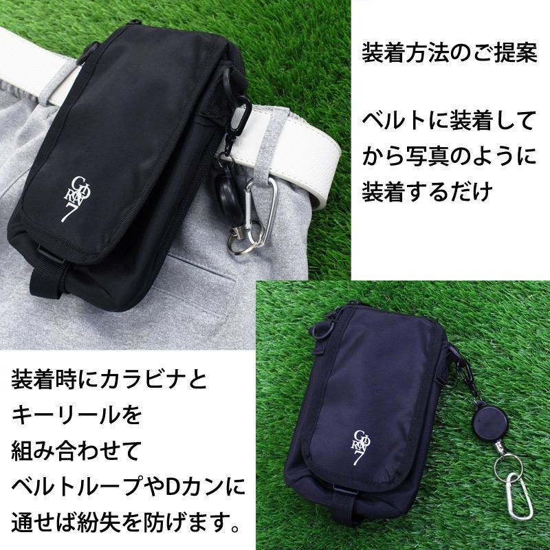 新品マルボンMalbonゴルフポーチ　ボール掛けバッグ　距離計　収納 Amazon.co.jp: ゴルフ ボールケース メンズ スマホ収納可能