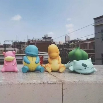 寵物精靈萌寶睡眠杰尼龜 妙蛙種子 小火龍 呆呆獸動漫