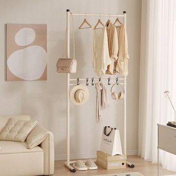 簡易衣架家用室內出租房加粗衣帽架組合架子簡約現代多層收納架