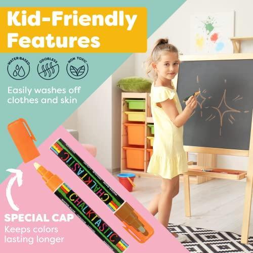 Colourful Art CHALK PENS  MARKERS MEGA 18 Pack, BEST for Kids Art, Menu