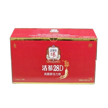 正官庄 活蔘28D 高麗蔘活力飲 100ml*10瓶