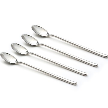 EASTMARK 長柄茶匙組  4個  長款 銀色