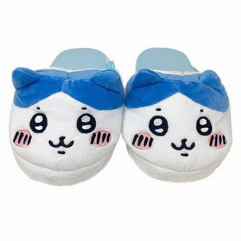 【新品】ハチワレ　スリッパ ちいかわ ハチワレ ルームシューズ スリッパ ボーダー Mサイズ