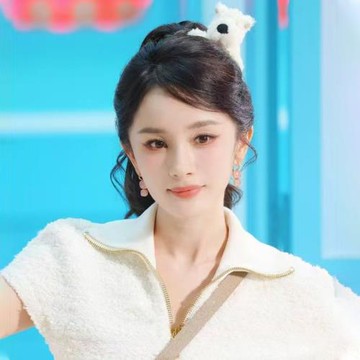 楊冪同款小狗玩偶發卡白色毛茸茸西高地白梗可愛女后腦勺發夾頭飾