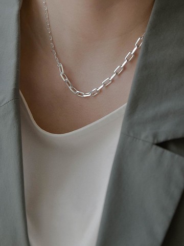 Dual Chain Level Necklace_SN272 (2color)