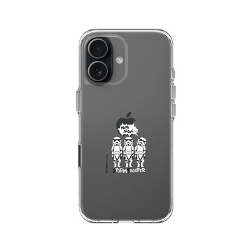 iPhone 17 Clear Case（相機按鈕） 透明 - 迪士尼-星際大戰 Star Wars - 風暴兵-剪紙系列