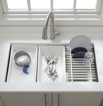 【 麗室衛浴】美國KOHLER Prolific 83.8cm功能型不鏽鋼水槽 K-5540T-C-NA