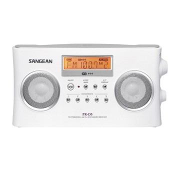【SANGEAN山進】PR-D5 二波段 數位式時鐘收音機 調頻立體 RDS / 調幅