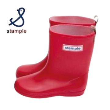 stample日本製 兒童雨鞋No.75005-紅色 / 65