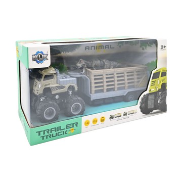 love color 樂彩森林 恐龍運送拖車 4x4 慣性功能 玩具車  1:43  1盒  多色