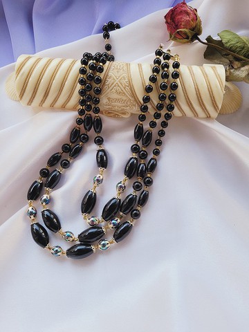 美國西洋古董飾品 / 早期JAPAN日本 出口塑料珠 古董項鍊老式珠寶