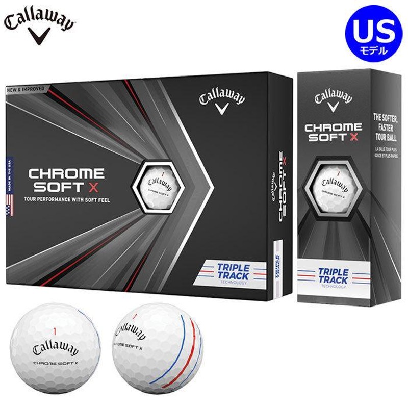 Callaway CHROME SOFT X トリプルトラック 2020 US仕様 ゴルフボール 1