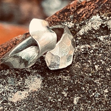 純銀戒指 水波紋 可客製姓名 S615