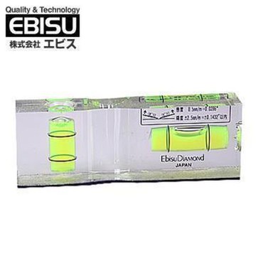 EBISU 水晶平型水平尺(附磁) ED-FLM