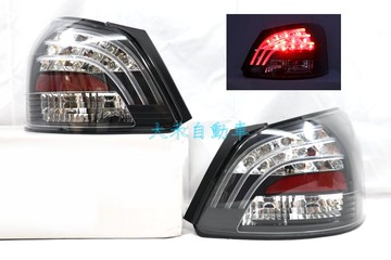 大禾自動車led 導光條黑框尾燈後燈適用豐田yaris 08 11 4門 台灣樂天市場 Line購物