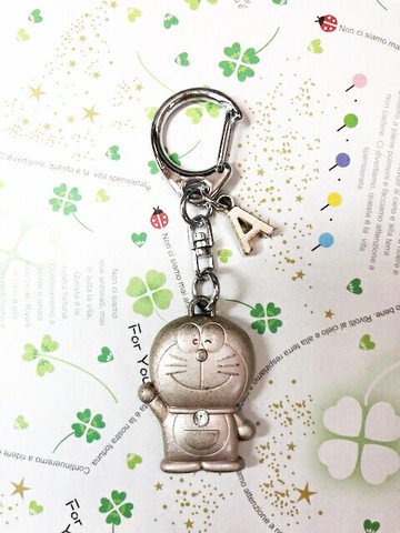 【震撼精品百貨】Doraemon 哆啦A夢 Doraemon鑰匙鎖圈-英文字母A#10723 震撼日式精品百貨