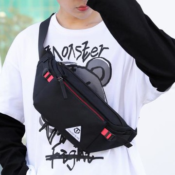 男腰包韓版時尚運動胸包結實輕便休閑潮字母戶外騎行活力背包潮2b