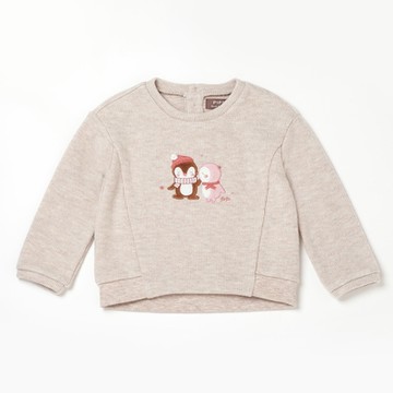 PIPPY暖暖小企鵝毛衣 米白