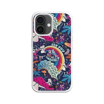 iPhone 16 SolidX 白 - 迪士尼-經典系列 Disney Classics - 愛麗絲夢遊仙境 Alice au pays des merveilles - Motif rétro