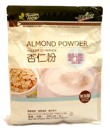 活力百匯 杏仁粉 無糖 500克/包 (台灣製造)
