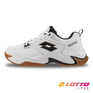【LOTTO 義大利】男  TS 250 全地形網球鞋(白/黑-LT5AMT9548)