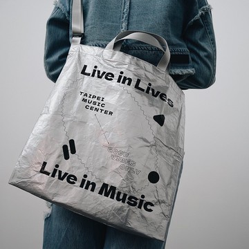 北流托特包  Live in Lives, Live in Music. | 銀色