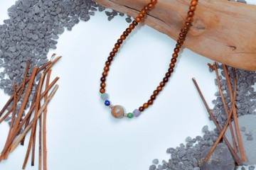 驀然(108顆手環/念珠系列)花梨木--高貴