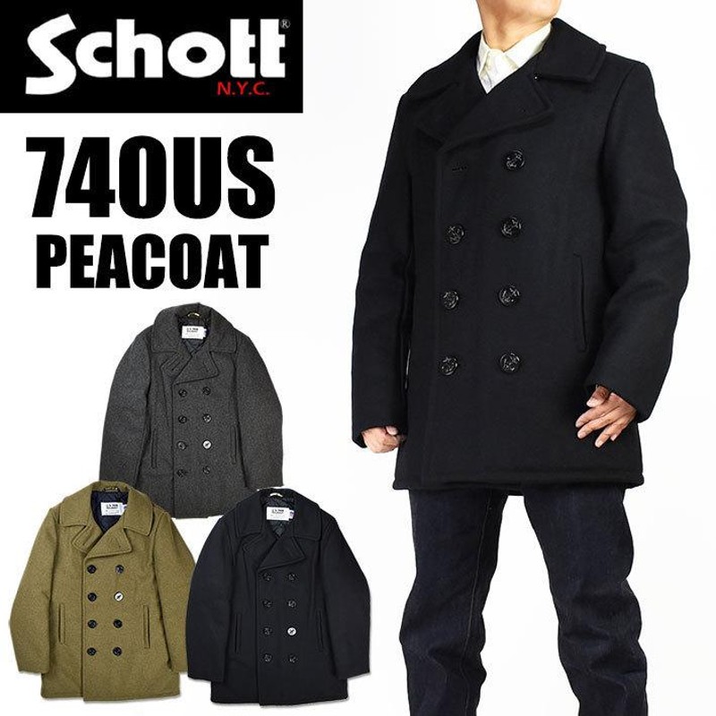 Schott ショット 740US PEACOAT ピーコート ウール メルトン PEACOAT