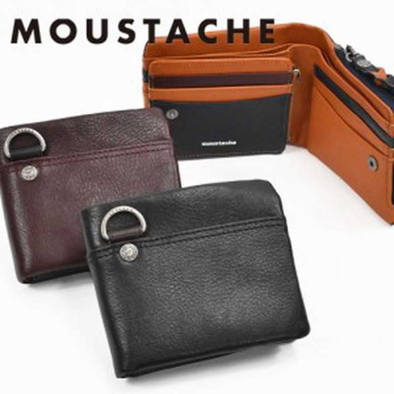 Moustache 財布 二つ折り ムスタッシュ メンズ レディース 本革 革 二つ折り財布 カード入れ 多い カードがたくさん入る カード 大容量 通販 Lineポイント最大8 0 Get Lineショッピング